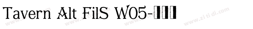 Tavern Alt FilS W05字体转换